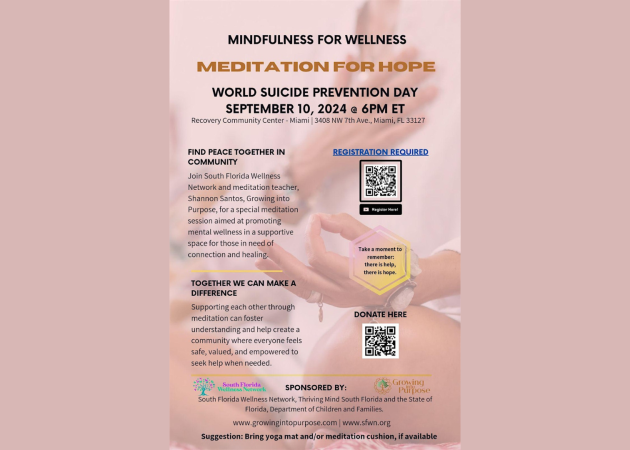 Meditation for Hope- World Suicide Prevention Day