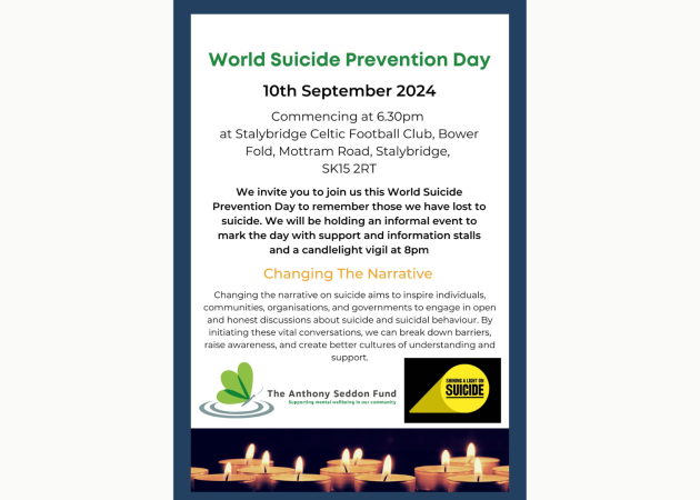 Stalybridge Celtic for World Suicide Prevention Day