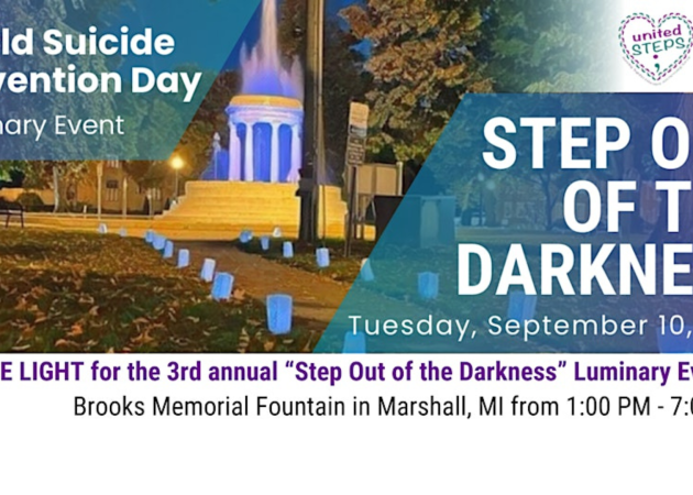 “Step Out of the Darkness” Luminary Event on World Suicide Prevention Day