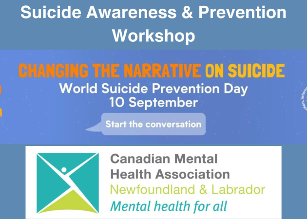 Suicide Awareness & Prevention workshops