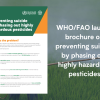 WHO/FAO launch brochure on preventing suicide by phasing out highly hazardous pesticides